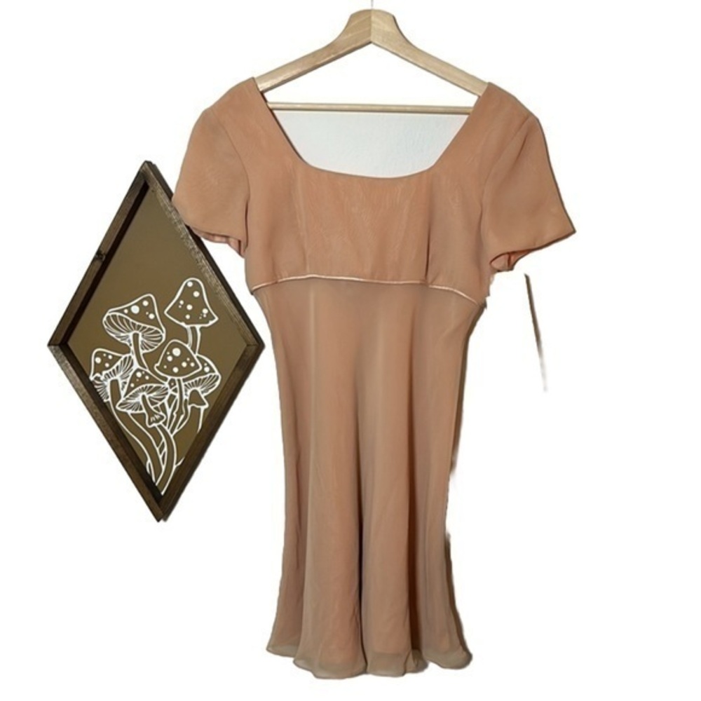 Donna Ricco New York Soft Pink Vintage 90s Dress Bow Detail Sz. 6 NWT!